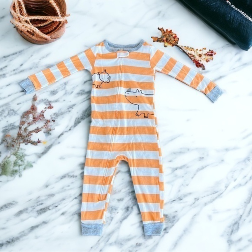 Carter's Size 2T Striped Cotton Pajamas Jumper Snug Fit Cotton